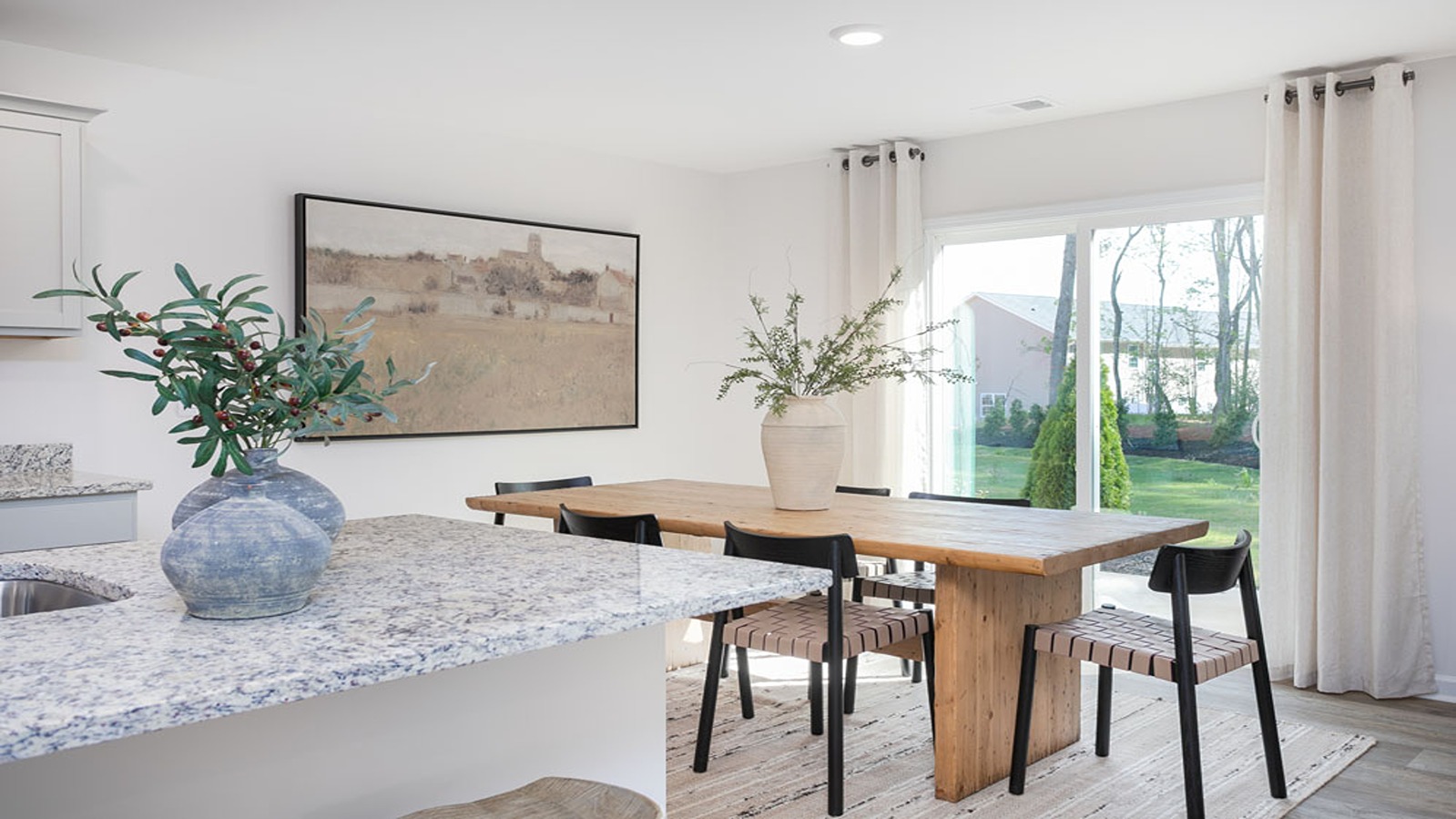 Kitchen and dining area