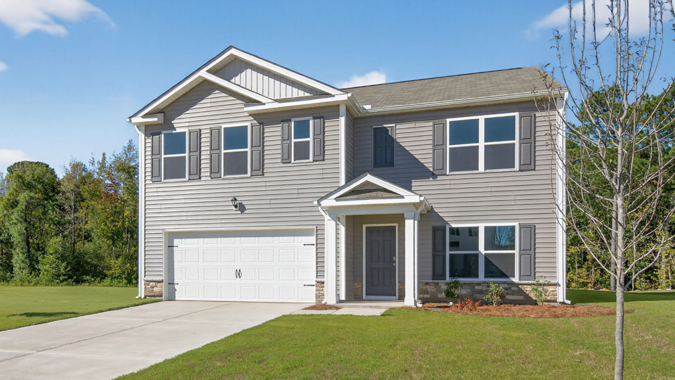 hayden r with 2 car garage front exterior