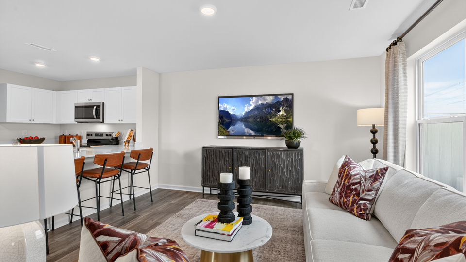 Open-concept living room