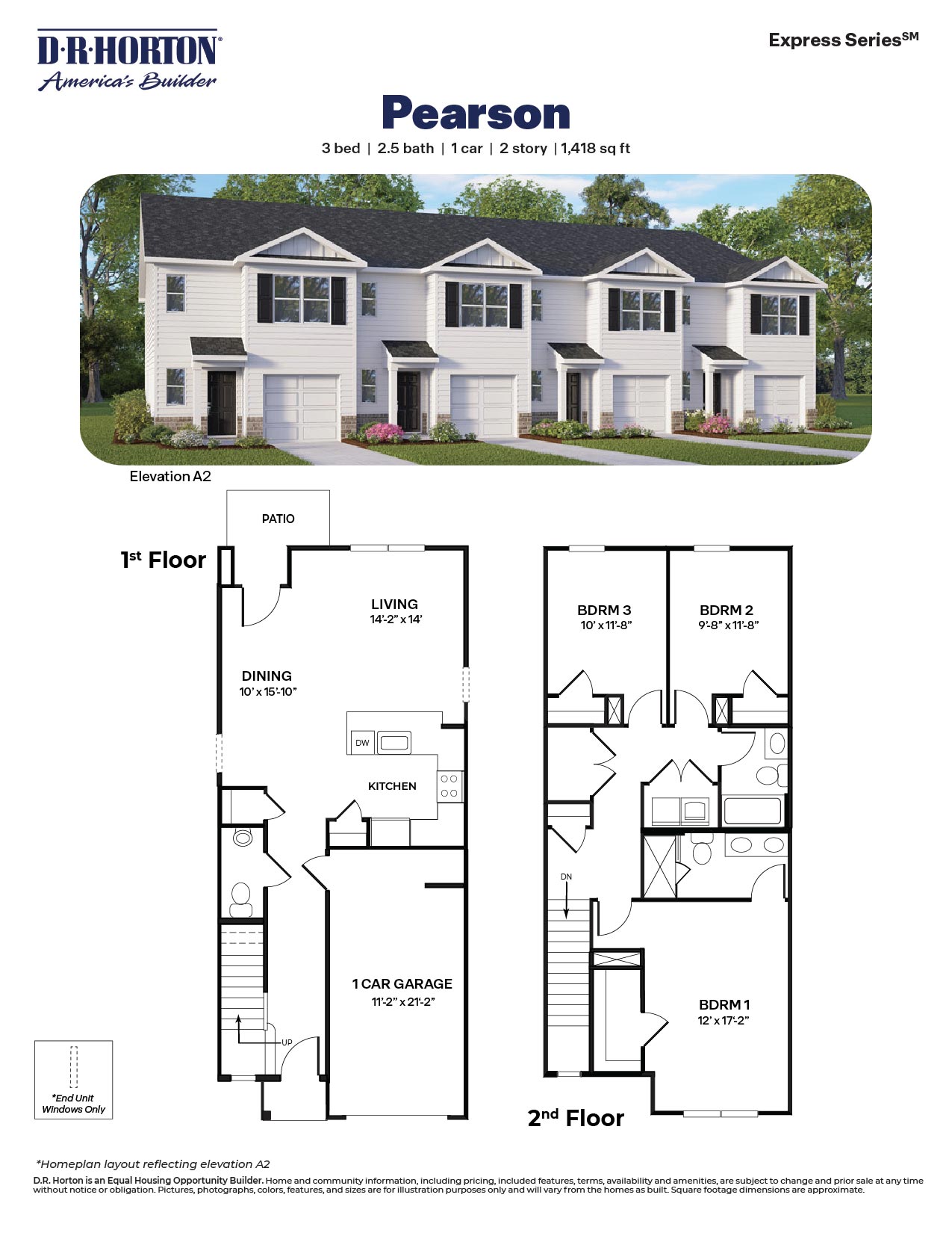 pearson floor plan