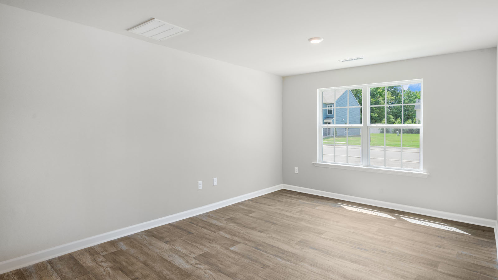Living area with revwood flooring