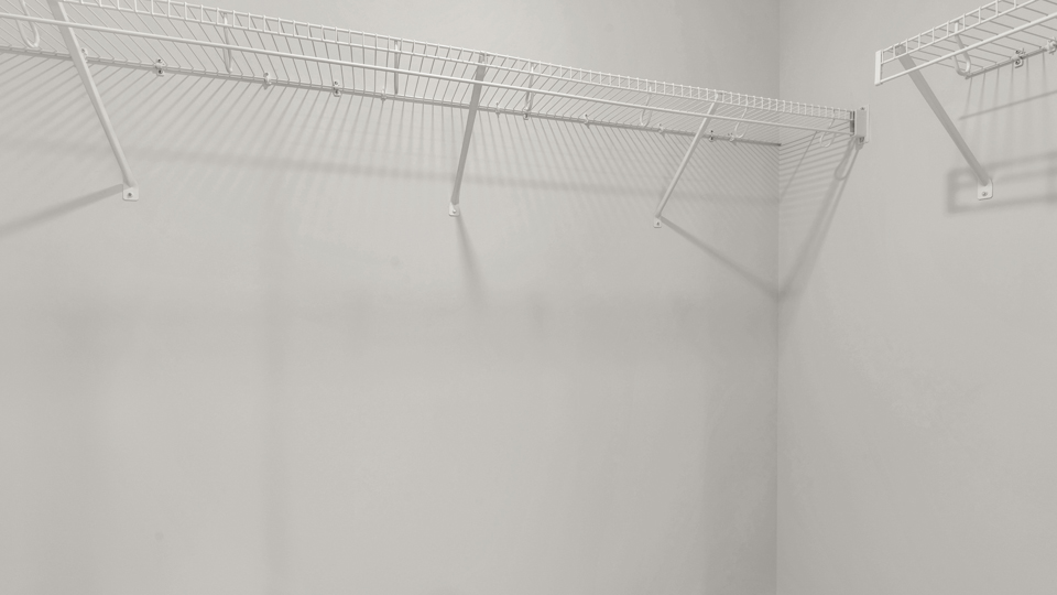 walk in closet with wire shelving