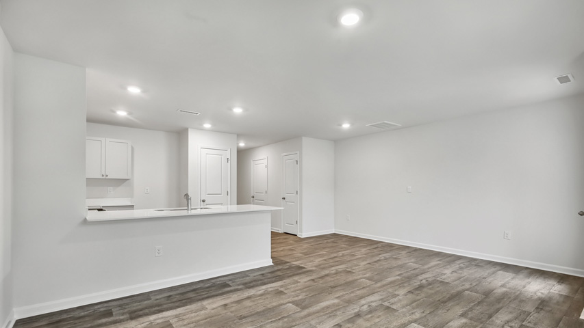 Living area with ample open space