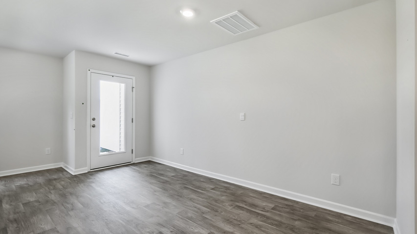 Living area with ample open space