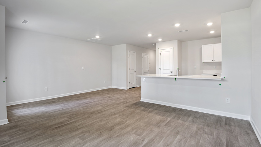 Living area with ample open space