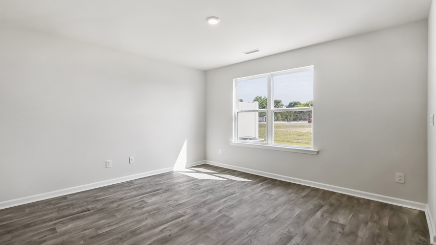 Living area with revwood flooring