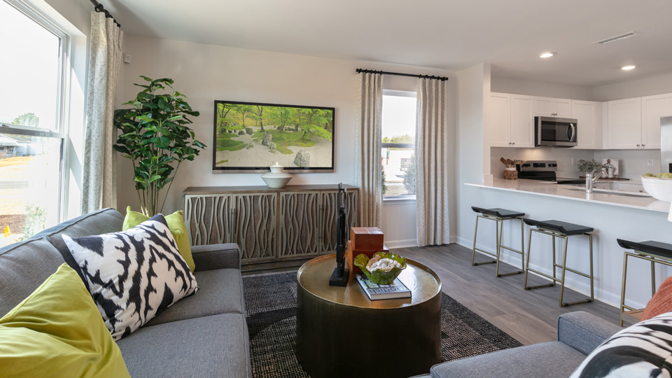 Open-concept living area