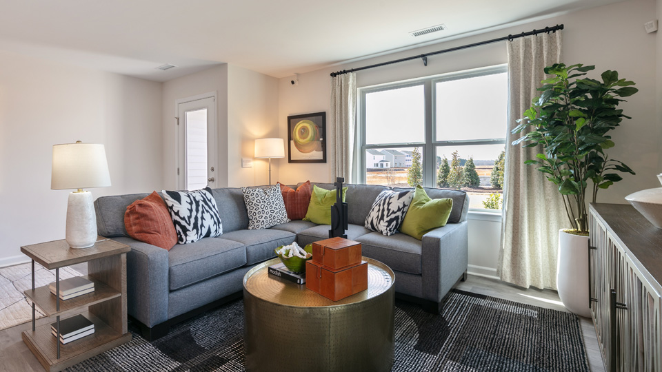 Open-concept living area