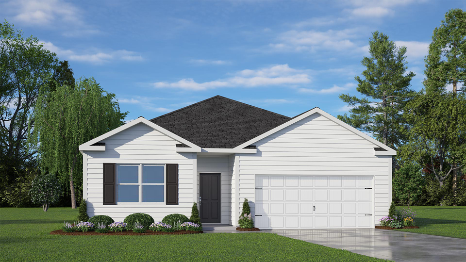 Cali floorplan, elevation a