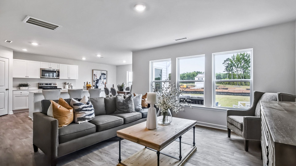 Open-concept living room