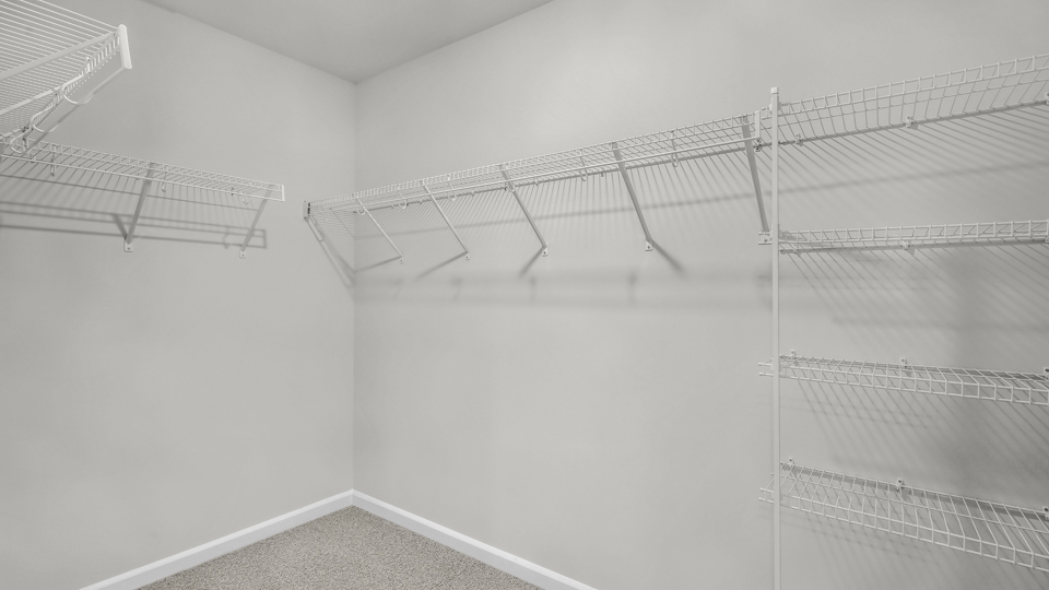 walk in closet with wire shelving