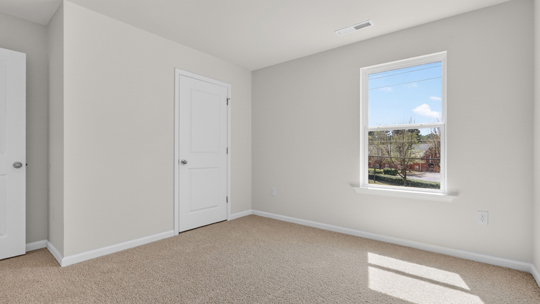 additional bedroom with window, carpeting, closet
