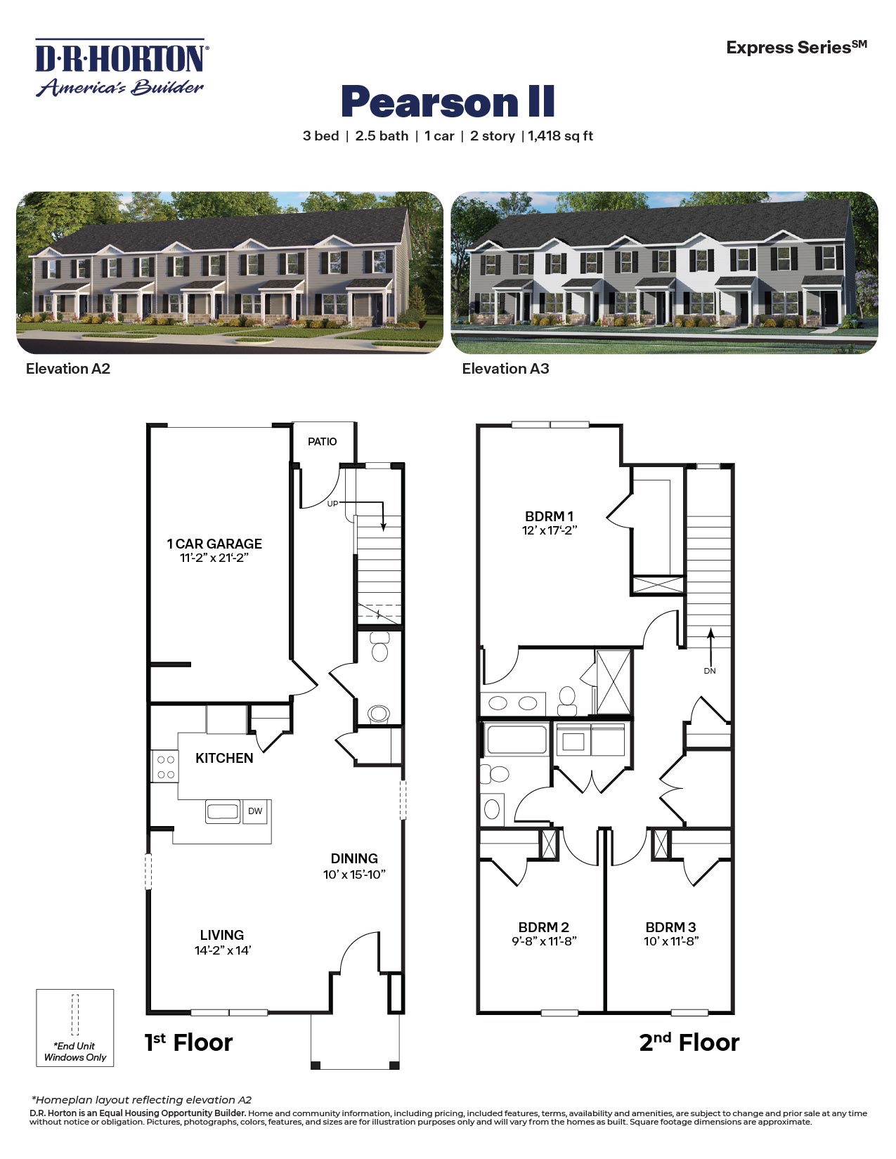 pearson II floor plan