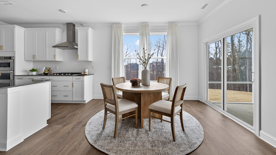 Open-concept dining area