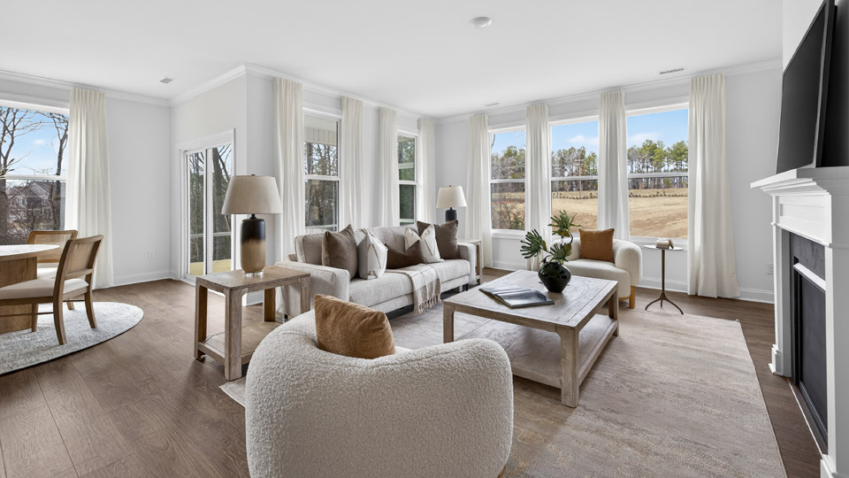 Open-concept living room