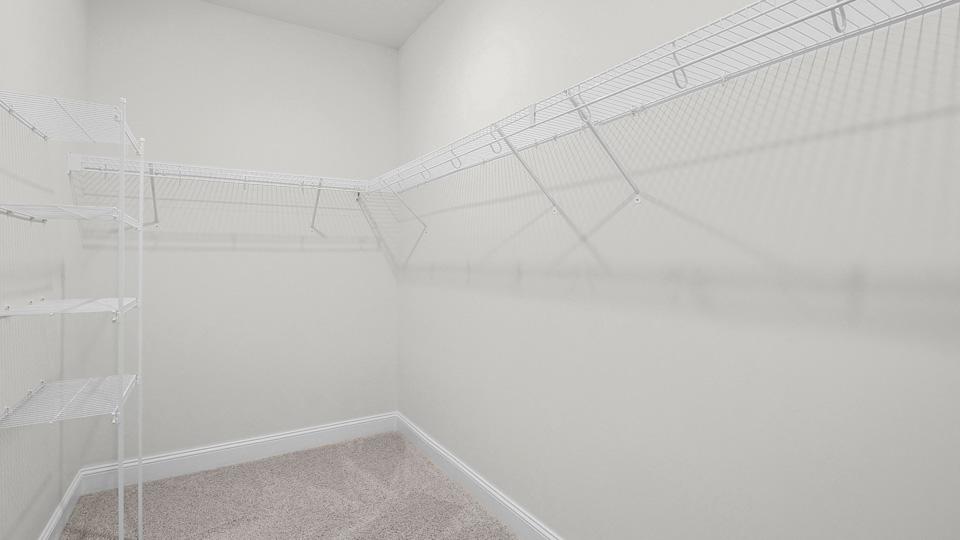 walk in closet with wire shelving