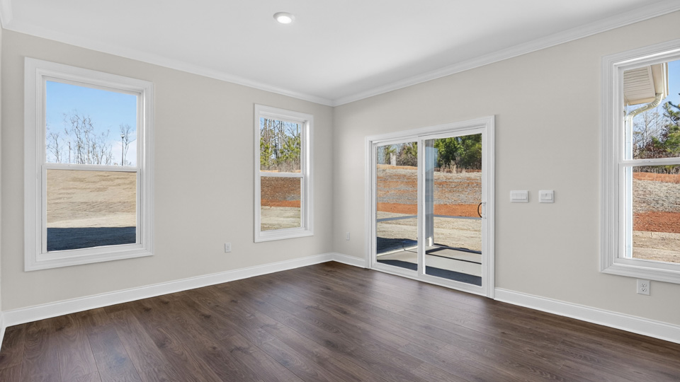 breakfast area with sliding glass doors