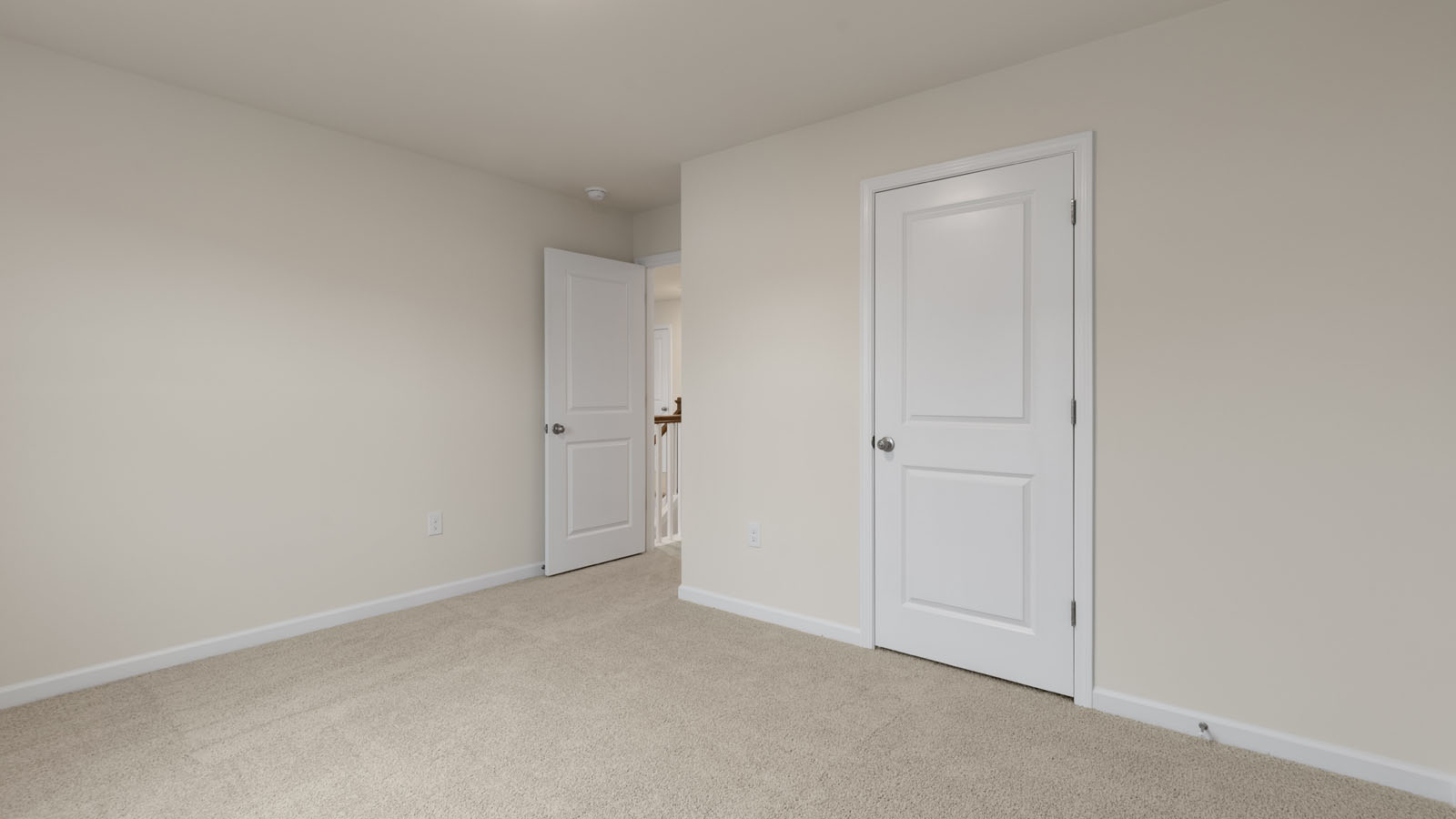 Bedroom with carpet flooring