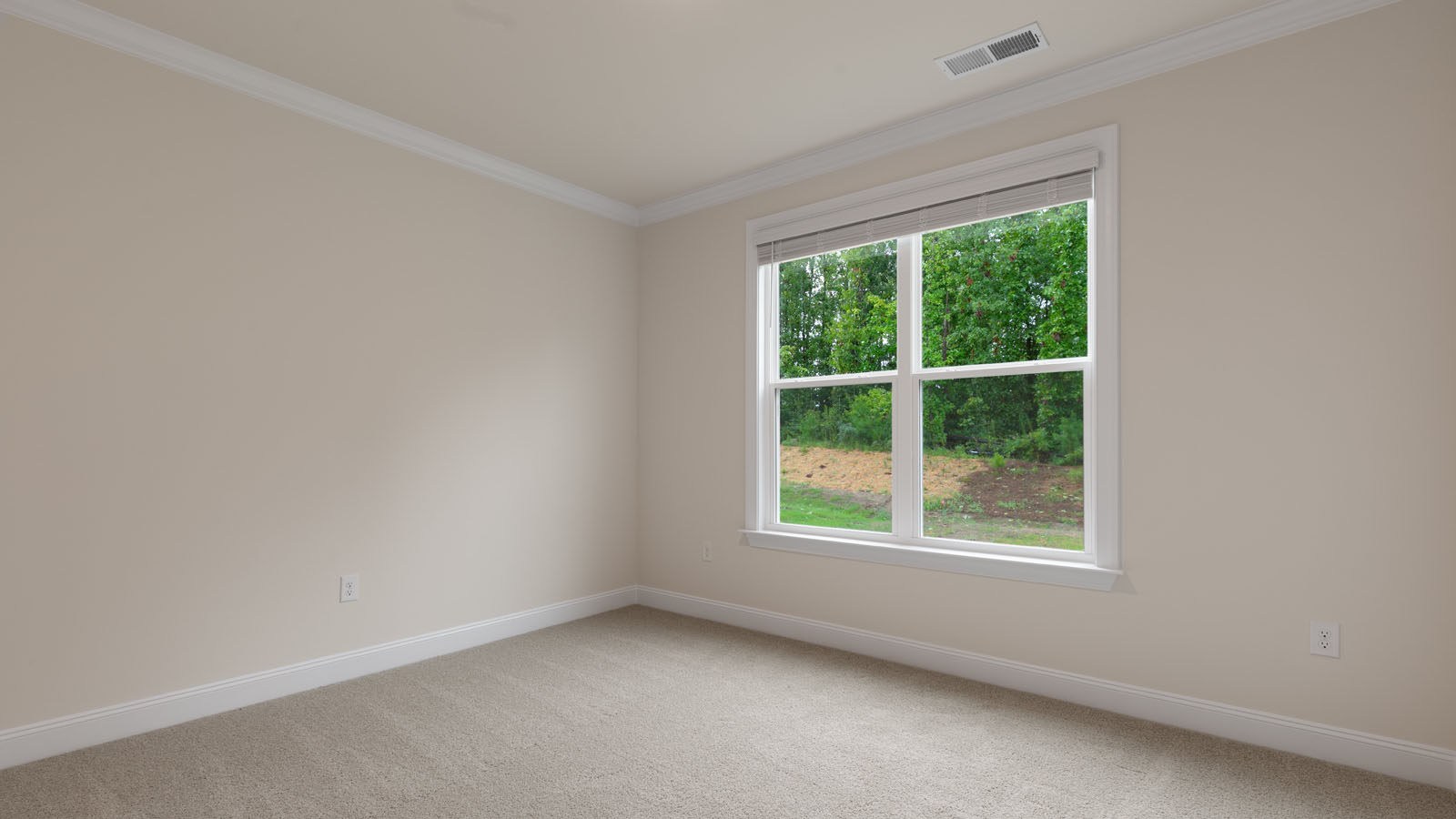 Bedroom with carpet flooring