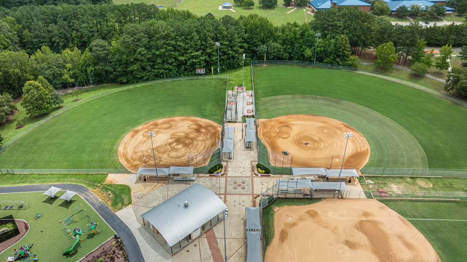 clayton community park aerial photo