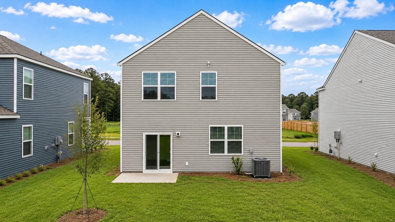 Backyard of Summerville home