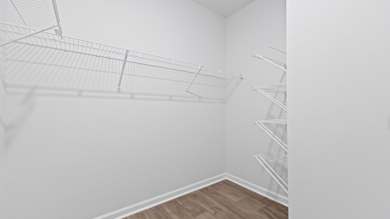 Walk in closets throughout home