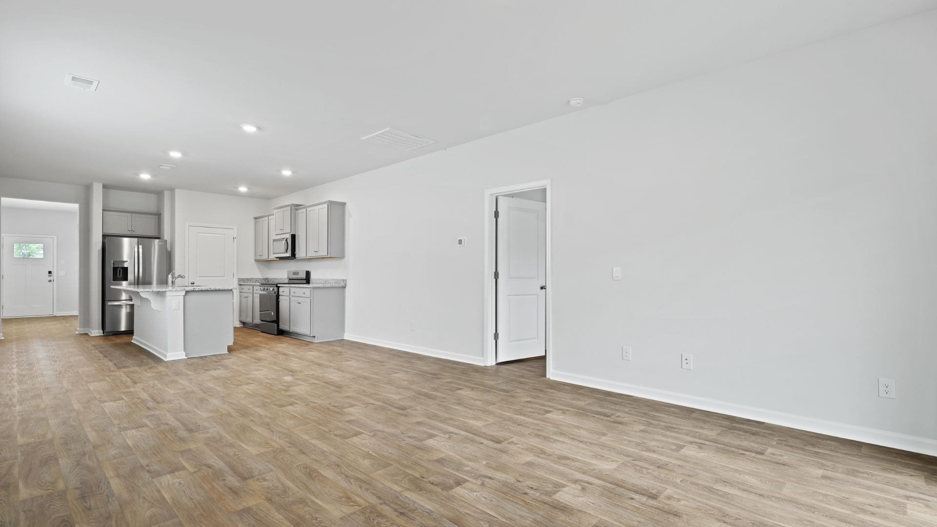 Primary bedroom access is near living area