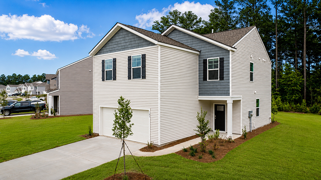 Side view of a home situated on a large lot