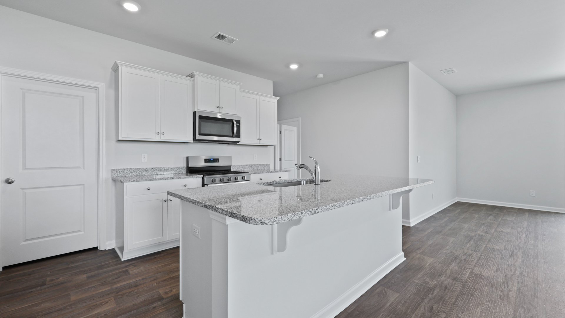 Open concept floor plan