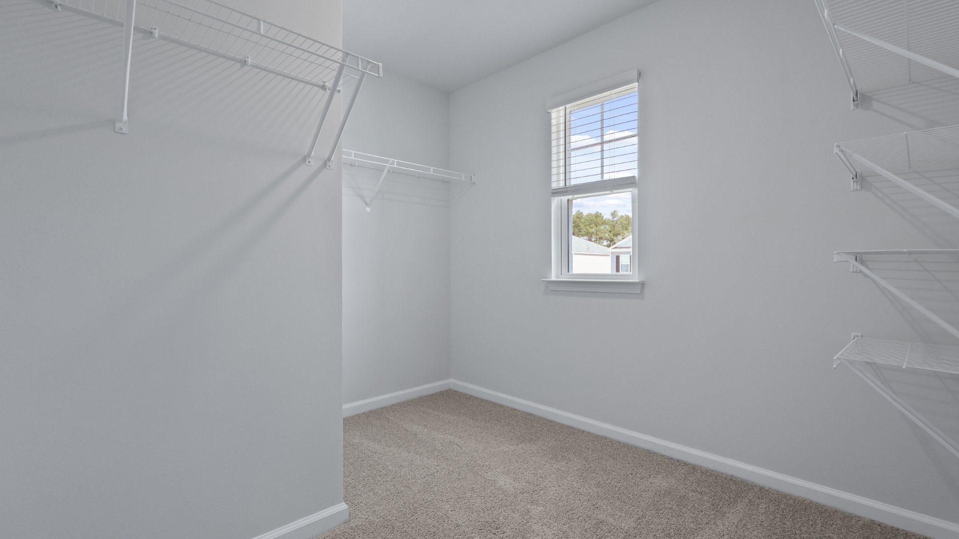 Walk in closets throughout the home