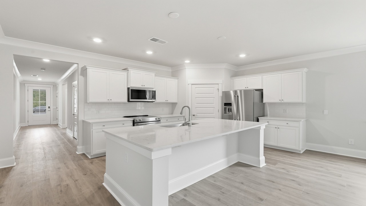 Large open concept kitchen