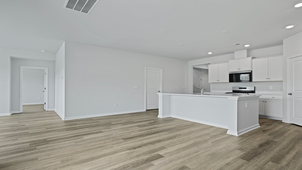 Open concept kitchen in Summerville South Carolina
