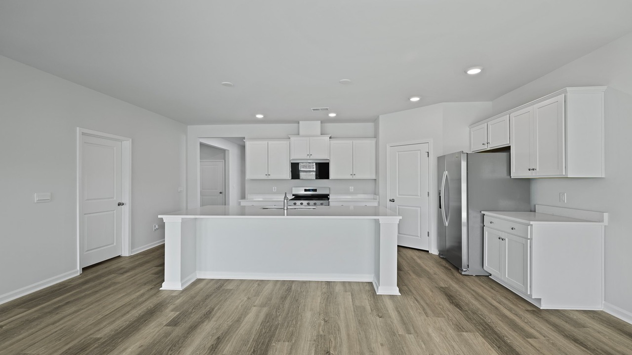Open concept kitchen in Summerville South Carolina