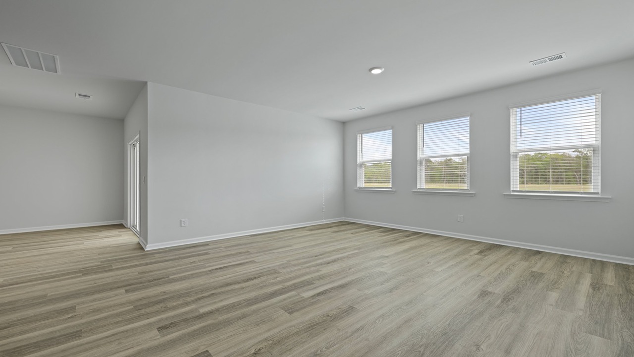 spacious living room