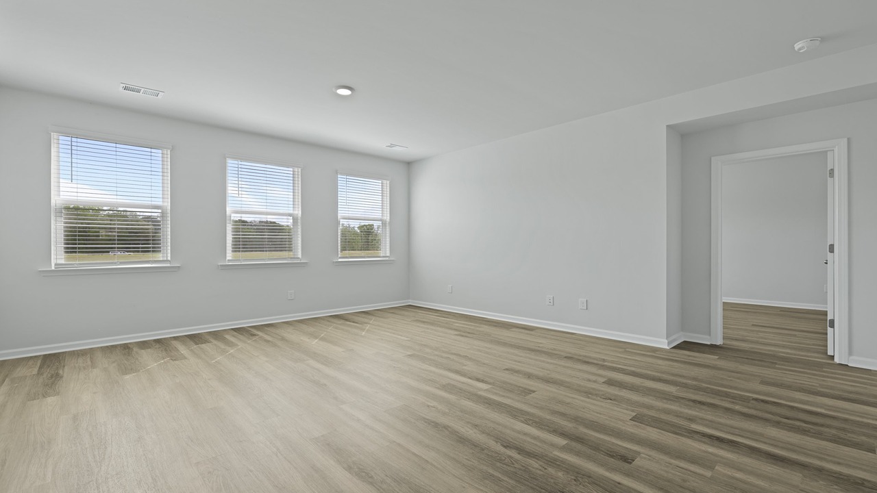 spacious living room