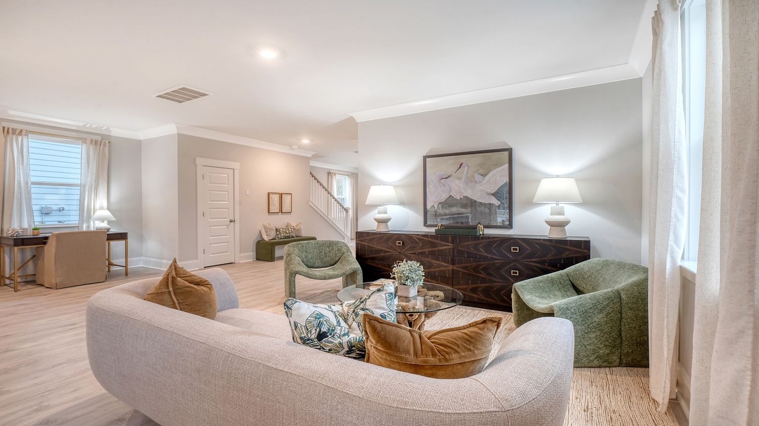 open concept living room