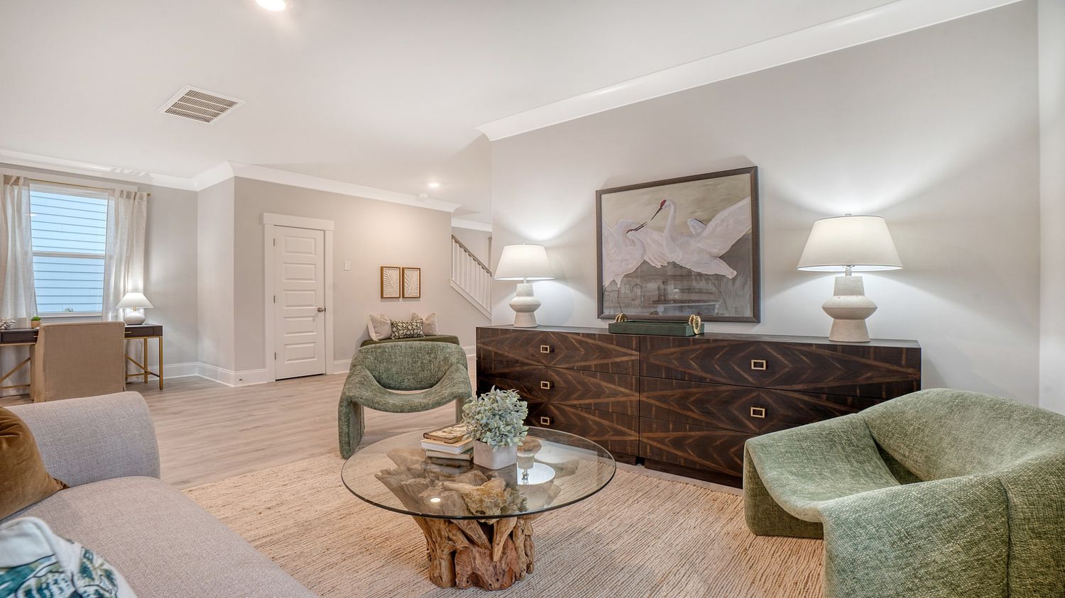spacious living room