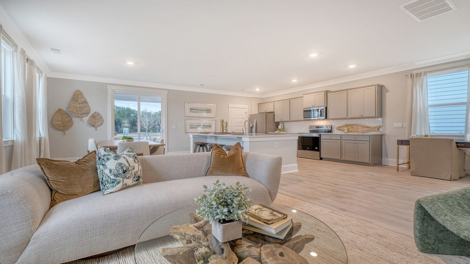 open concept living room