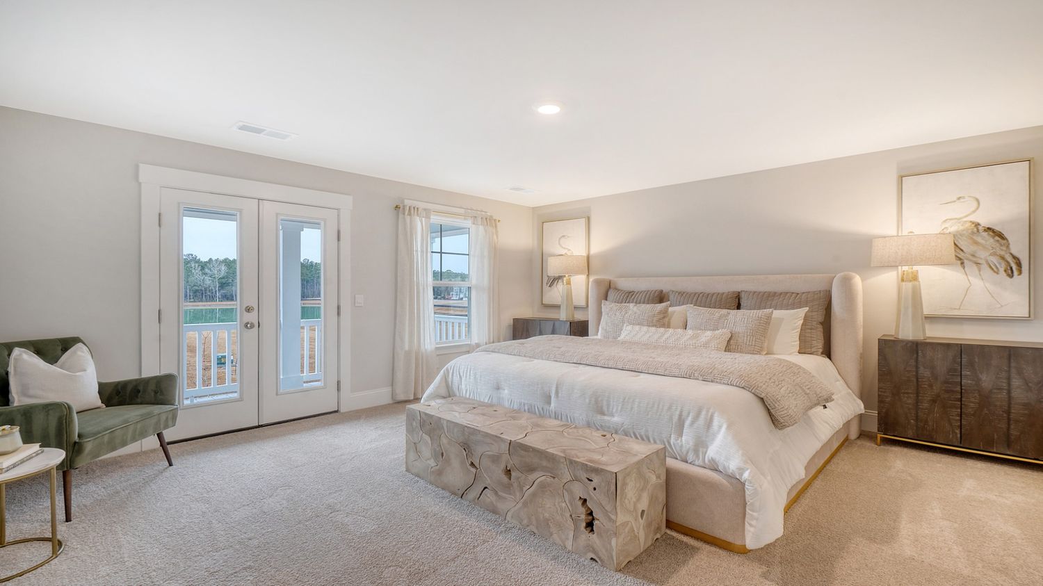 second story master bedroom