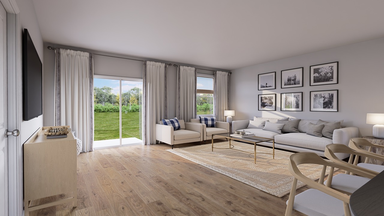 spacious living area