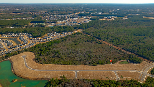 new home with wetland views in summerville