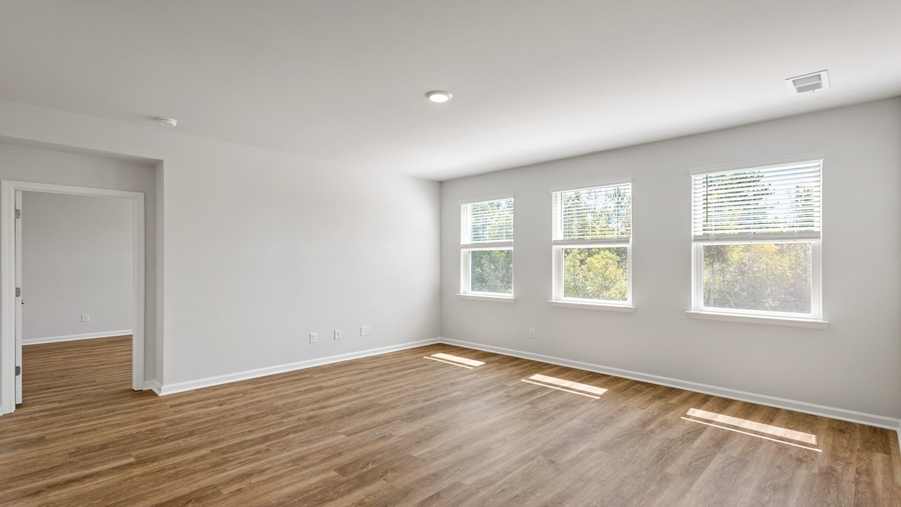living room with natural light
