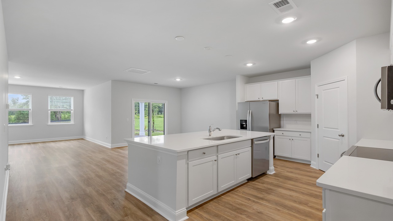 open concept living room