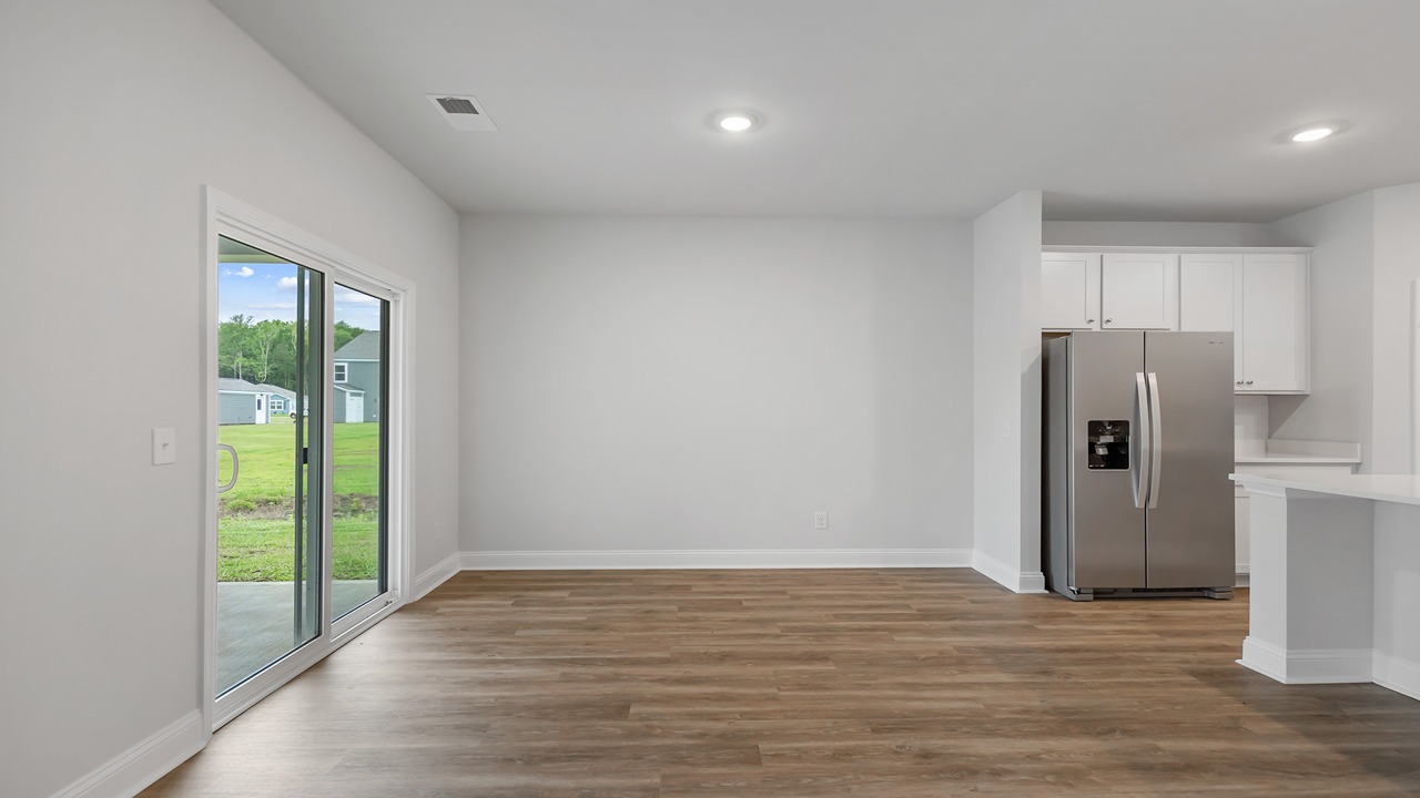 open concept dining room