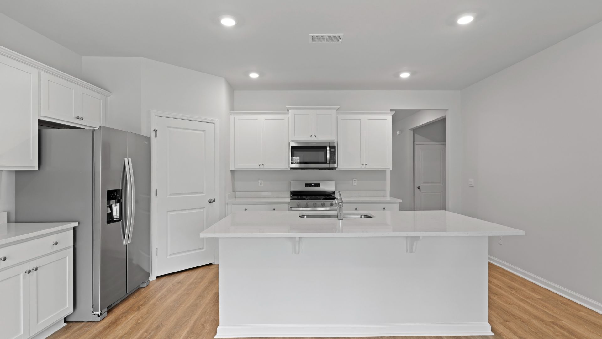 modern kitchen with quartz