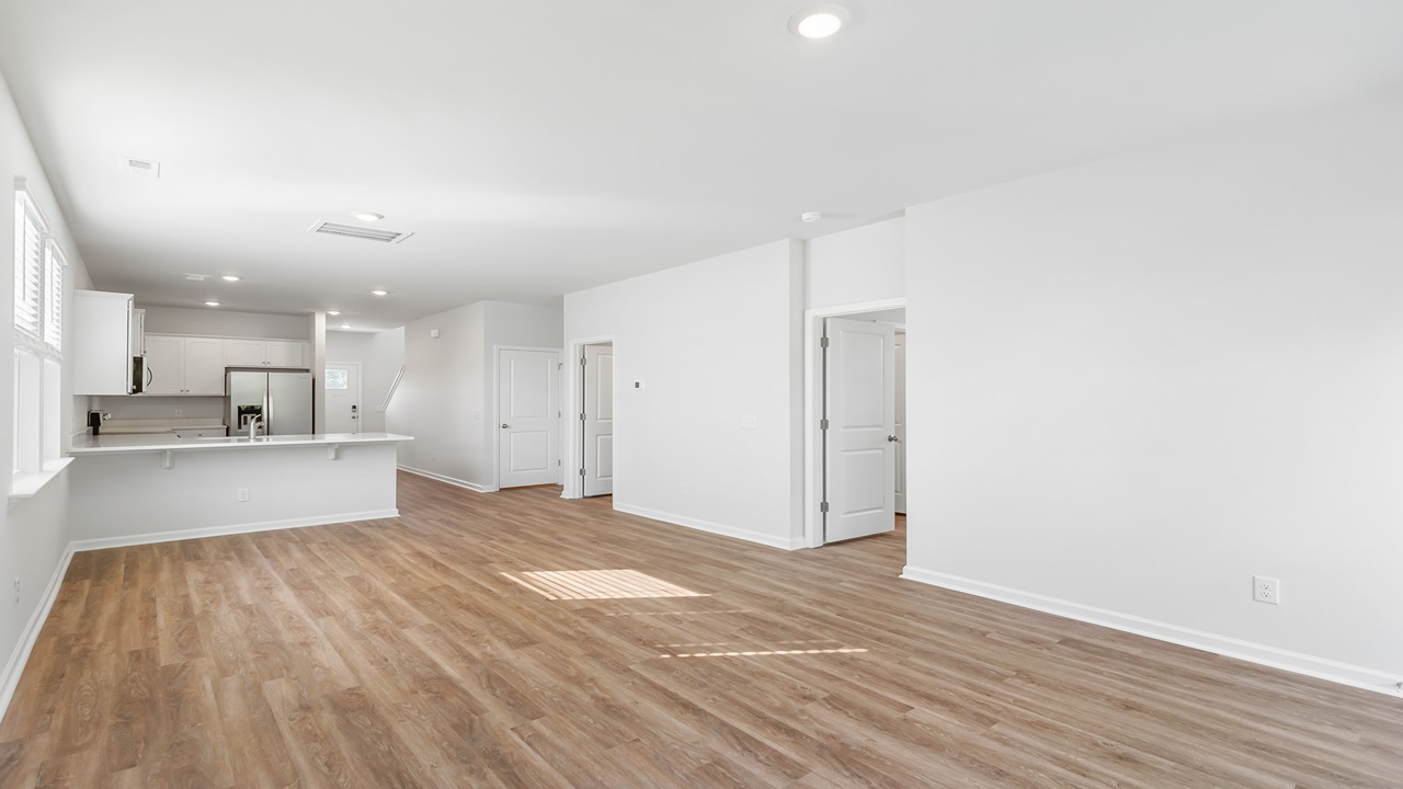 open concept living room