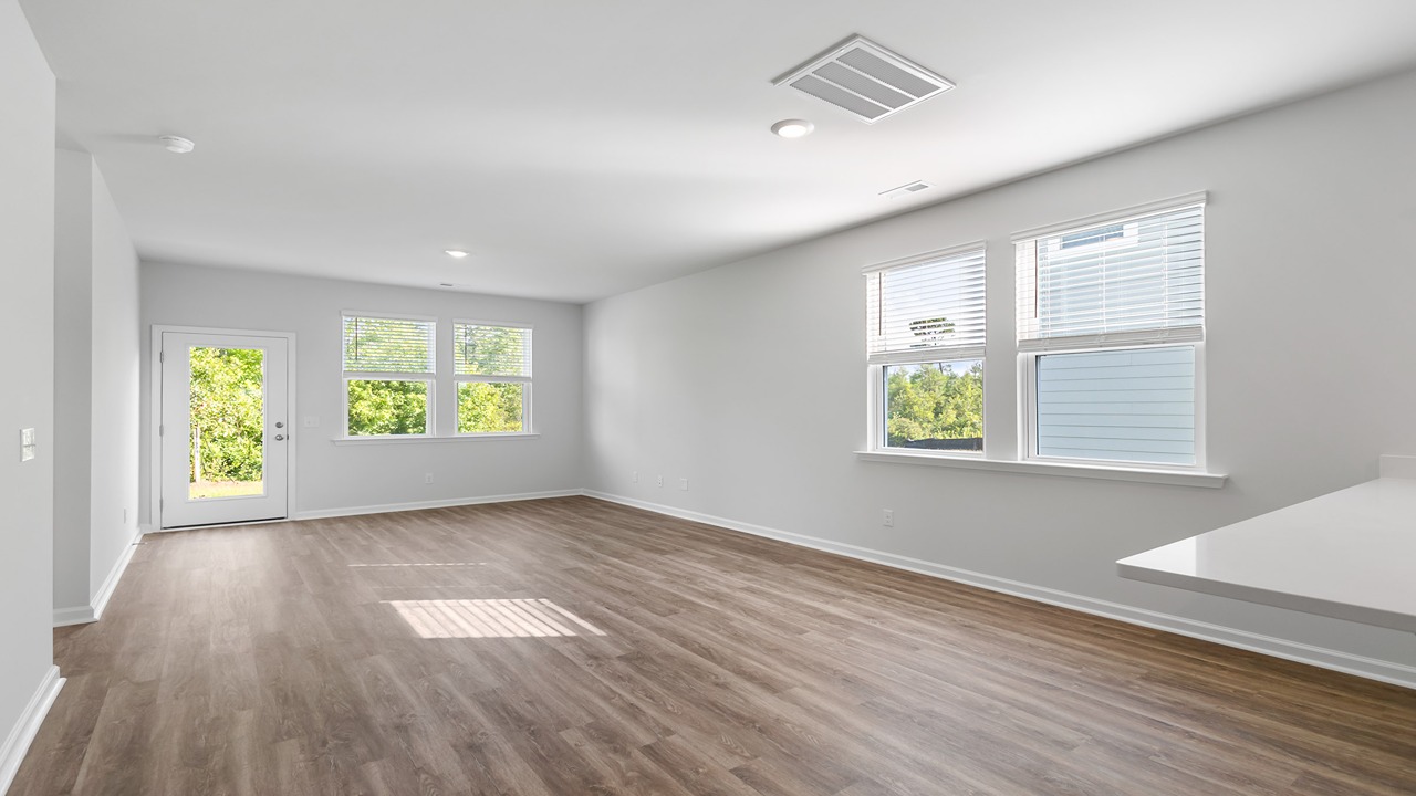 spacious living room