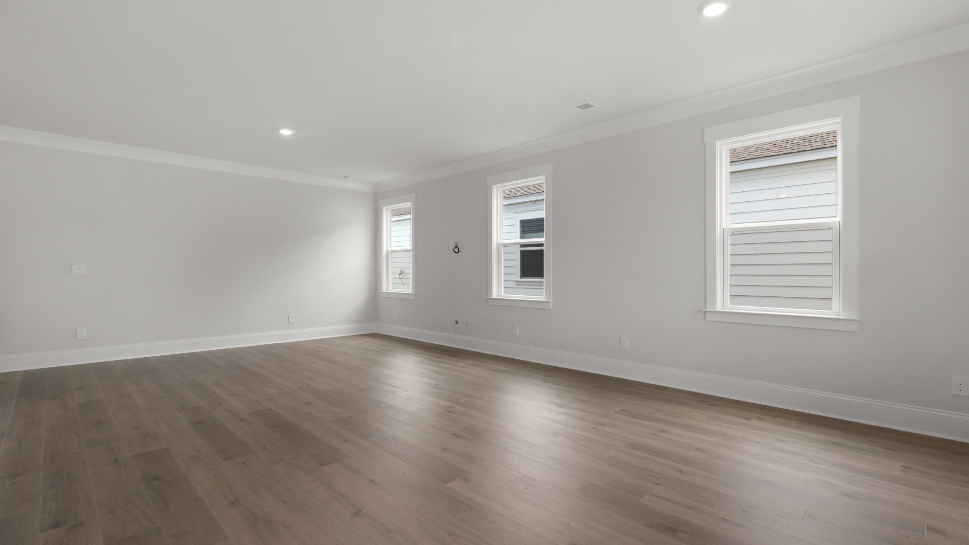 Open concept living room and dining room