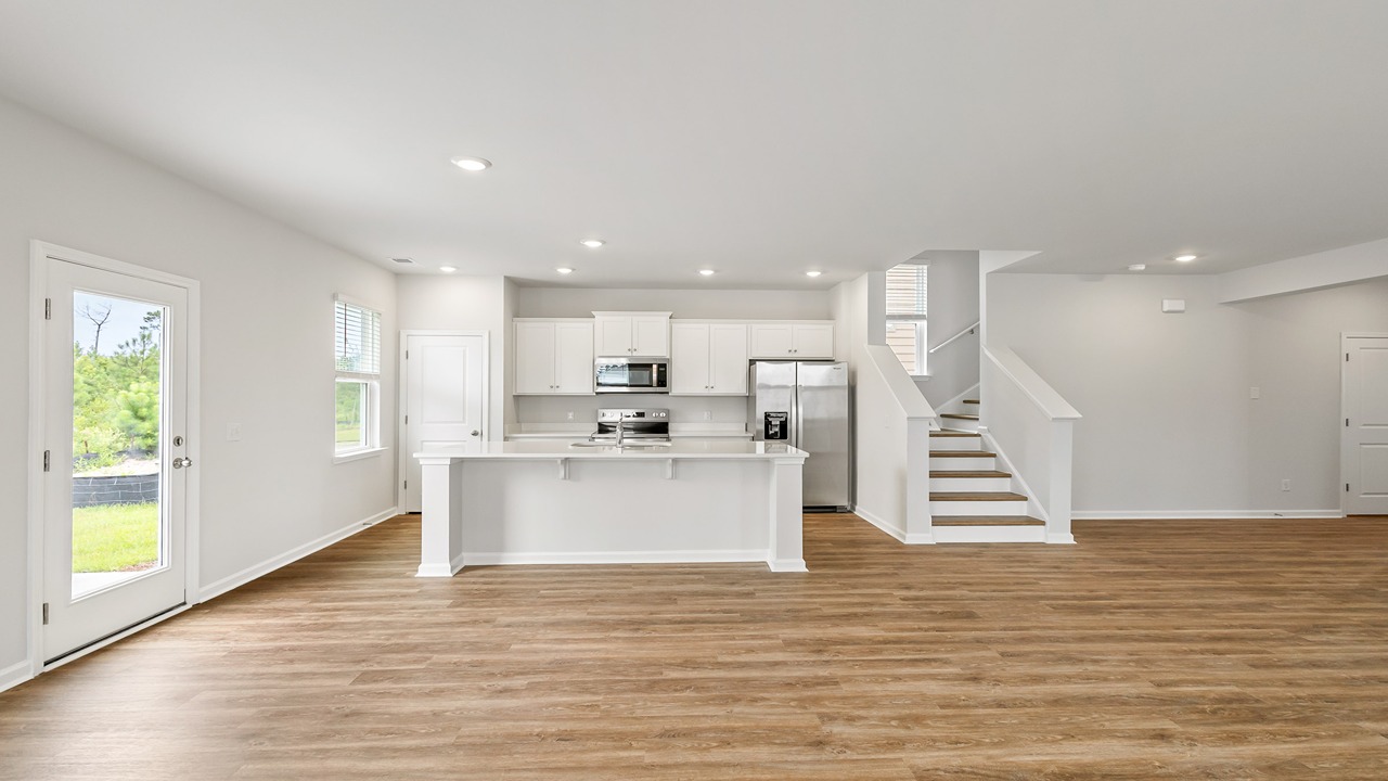 kitchen with island
