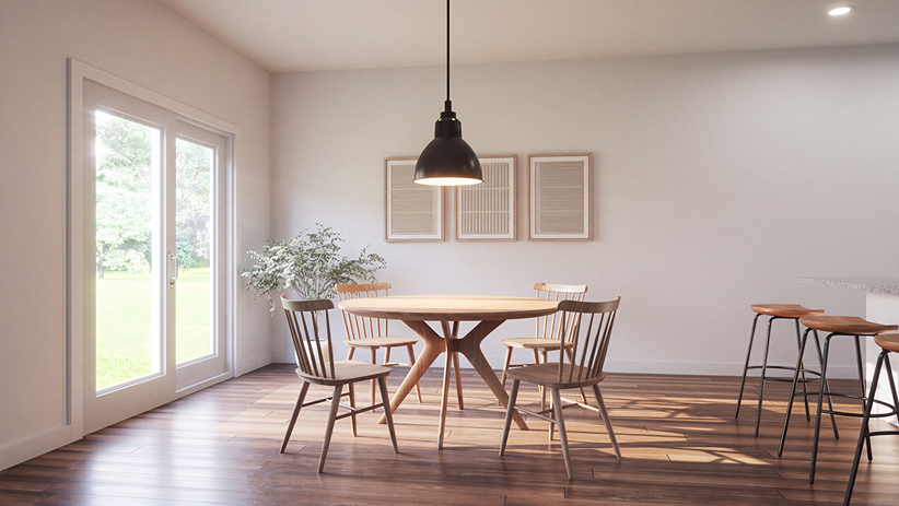 dedicated dining space